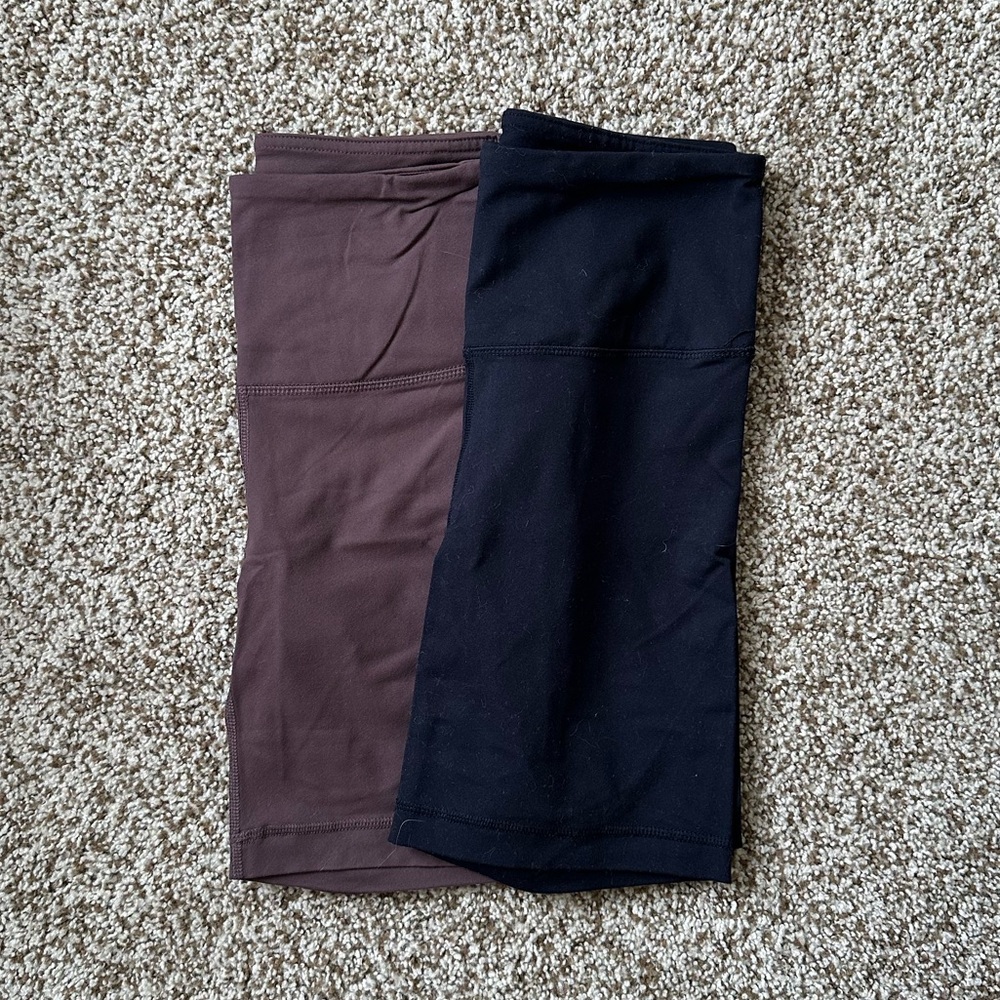 Black & Brown Biker Shorts 2 Pack